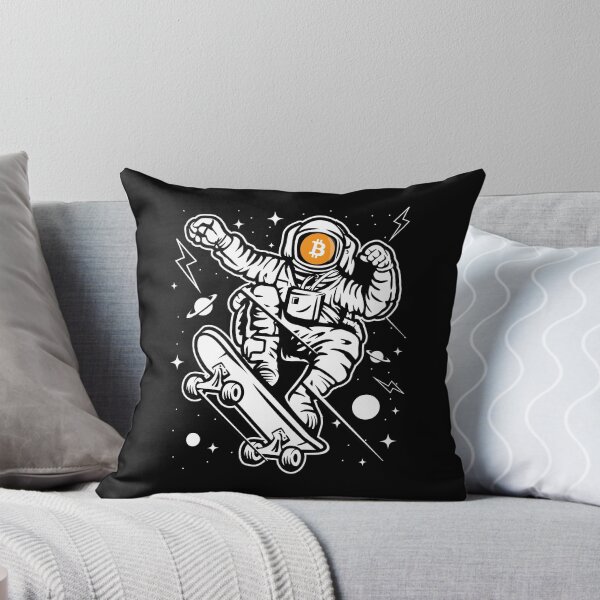 Item preview, Astronaut Skate Bitcoin BTC Coin To The Moon Crypto Token Cryptocurrency Blockchain Wallet designed and sold by AriellaGross.