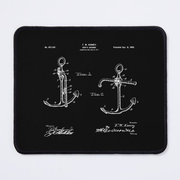 Item preview,  Ships Anchor Patent 1902 designed and sold by LadyMay Vintage.