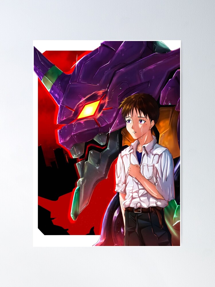 Shinji Ikari Neon Genesis Evangelion  Poster for Sale by lorypig