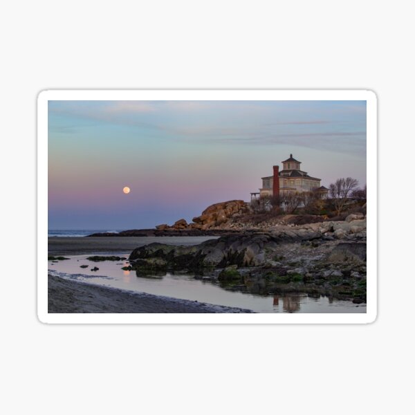 Moonrise Good Harbor Beach Sticker