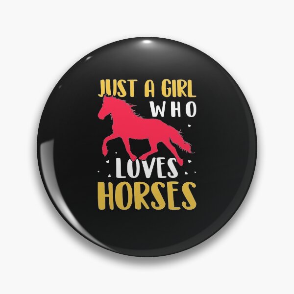 Item preview, Just A Girl Who Loves Horses - Red and Yellow designed and sold by FastTrackPhotog.