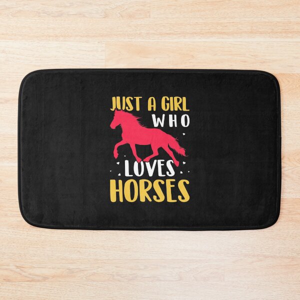 Item preview, Just A Girl Who Loves Horses - Red and Yellow designed and sold by FastTrackPhotog.