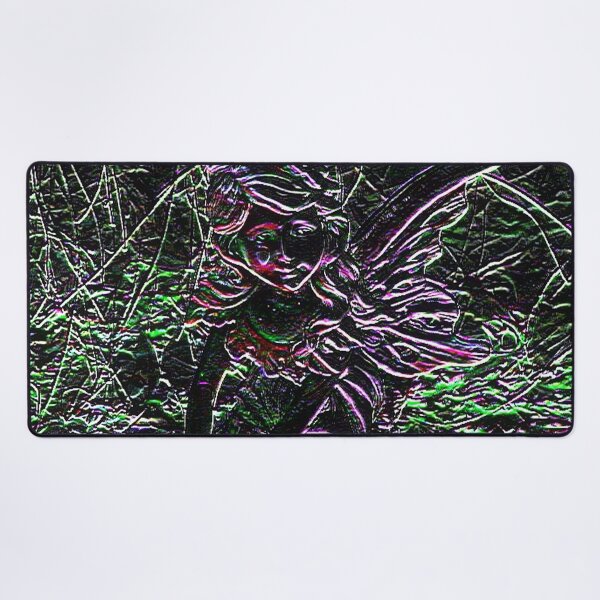 Item preview, Fairy Girl Green Violet Purple Pink Red and Black Abstract designed and sold by JariHawk.