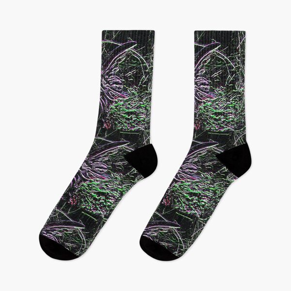 Item preview, Fairy Girl Green Violet Purple Pink Red and Black Abstract designed and sold by JariHawk.