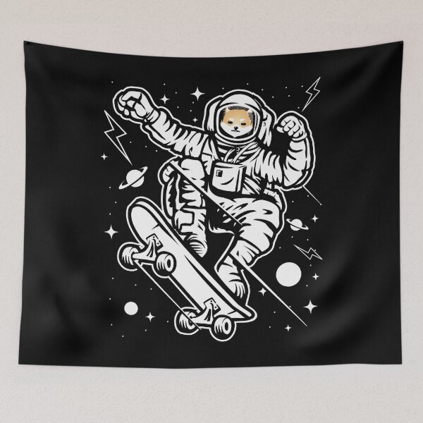 Item preview, Astronaut Skate Dogelon Mars ELON Coin To The Moon Crypto Token Cryptocurrency Blockchain Wallet designed and sold by AriellaGross.