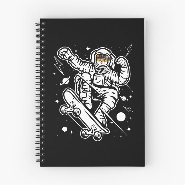 Item preview, Astronauta Skate Floki Inu Coin To The Moon Crypto Token Floki Army Cryptocurrency Blockchain Monedero designed and sold by AriellaGross.