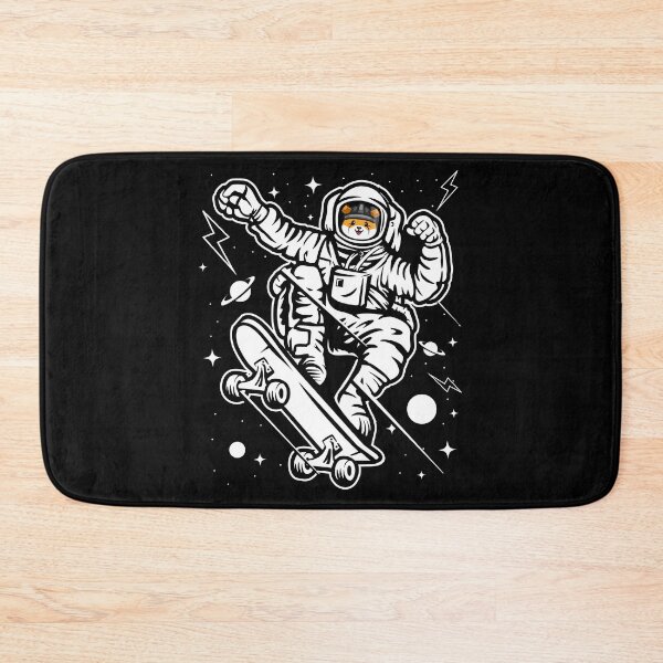 Item preview, Astronaut Skate Floki Inu Coin To The Moon Crypto Token Floki Army Cryptocurrency Blockchain Wallet designed and sold by AriellaGross.