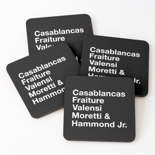 Item preview, The Strokes Last Names white designed and sold by WhimsyTreeLane.