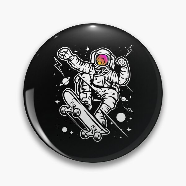 Item preview, Astronaut Skate HEX Coin To The Moon HEX Crypto Token Cryptocurrency Blockchain Wallet designed and sold by AriellaGross.