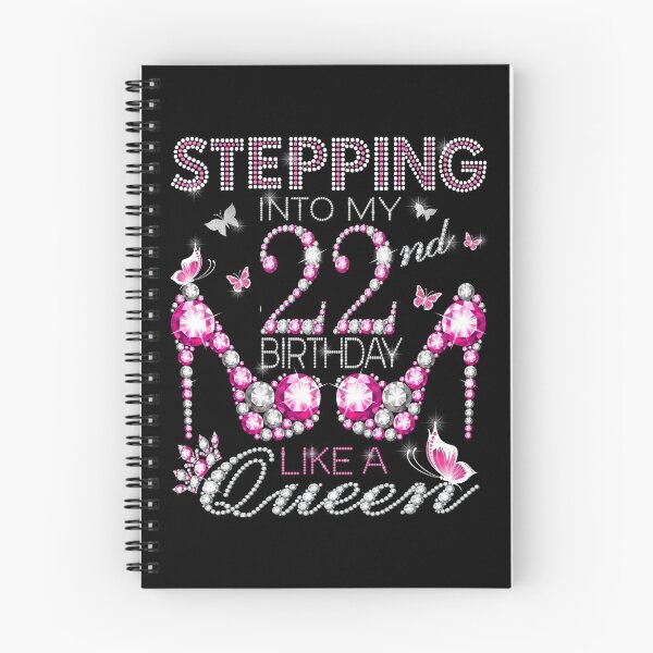 Item preview, Stepping Into My 22nd Birthday Like A queen  22nd birthday Gift Birthday boss Stepping Into My Birthday gift Like A Boss designed and sold by jojocat90.