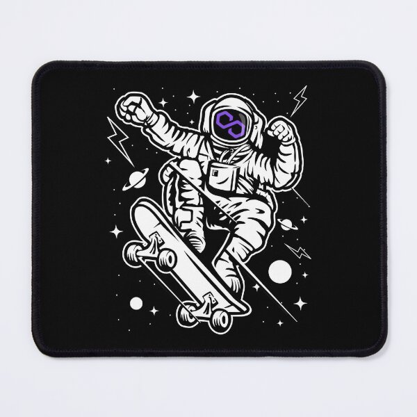 Item preview, Astronaut Skate Polygon Matic Coin To The Moon Crypto Token Cryptocurrency Blockchain Wallet designed and sold by AriellaGross.
