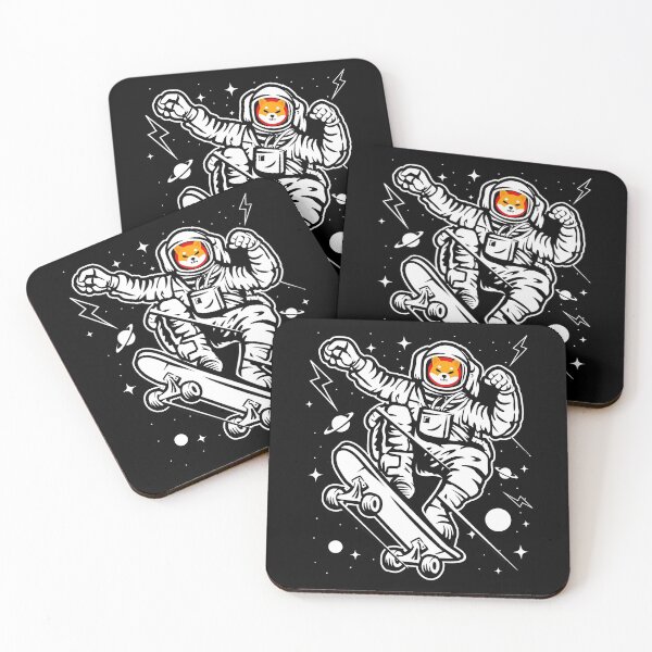 Item preview, Astronaut Skate Shiba Inu Shib Coin To The Moon Crypto Token Cryptocurrency Blockchain Wallet designed and sold by AriellaGross.