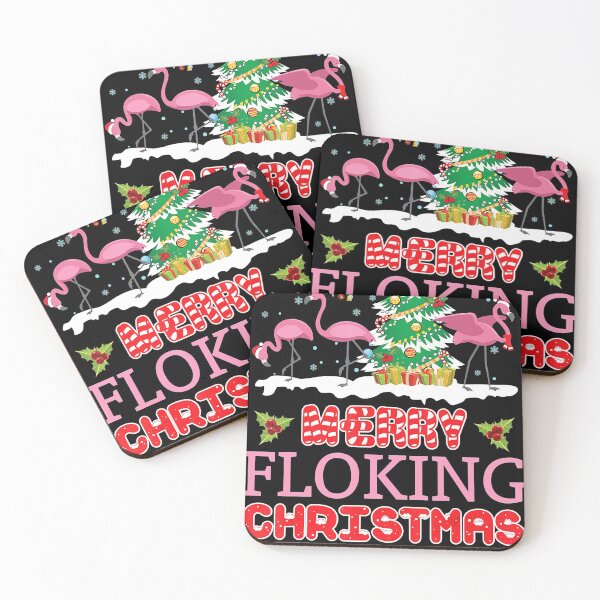 Item preview, Merry Flocking Christmas Flamingo Hats Xmas Tree designed and sold by SethFrancis37.