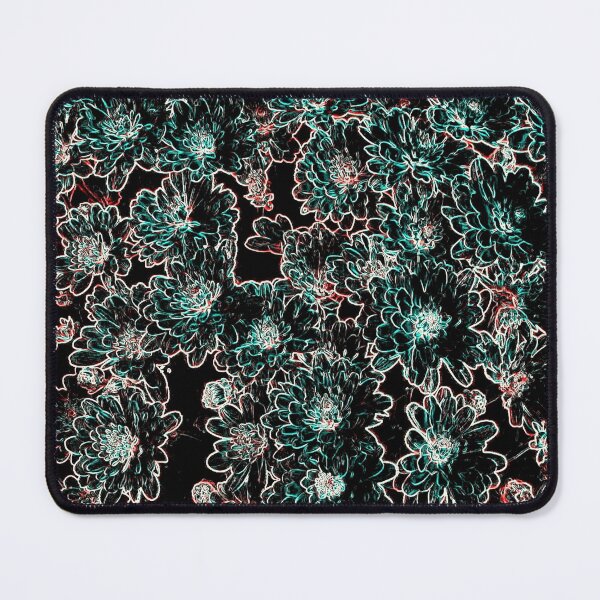 Item preview, Green Orange White and Black Chrysanthemum Floral Abstract designed and sold by JariHawk.