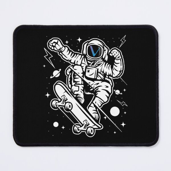 Item preview, Astronaut Skate Vechain VET Coin To The Moon Crypto Token Cryptocurrency Blockchain Wallet designed and sold by AriellaGross.