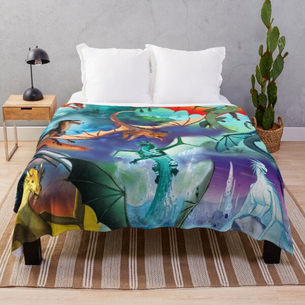 Wings of fire all dragons Throw Blanket