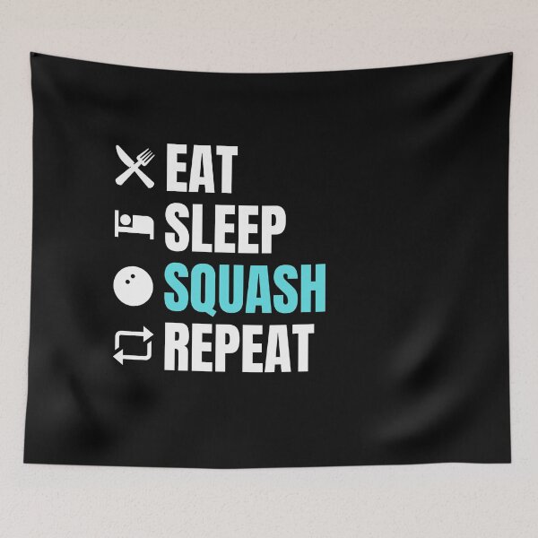 Item preview, Squash Sport | Eat, Sleep, Squash, Repeat | Squash Themed Gifts designed and sold by NostalgicLatin.
