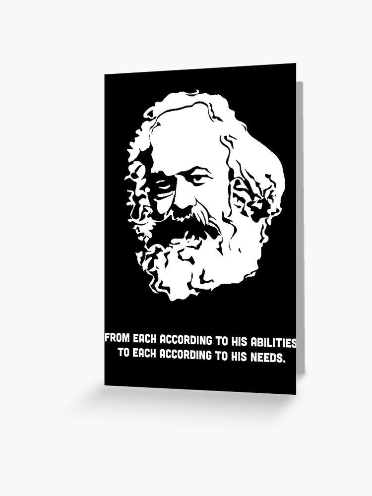 Carte De Vœux Citation De Karl Marx Par Mac002 Redbubble
