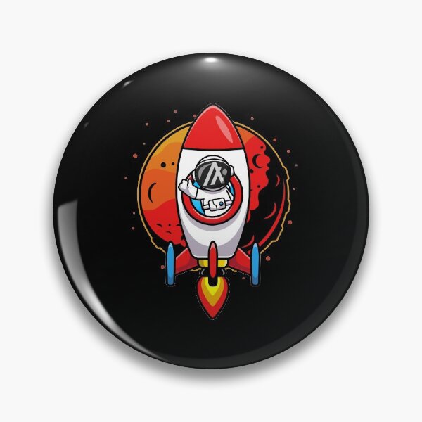 Artikelvorschau, Astronaut Rocket Algorand ALGO Coin To The Moon Krypto Token Kryptowährung Blockchain Wallet entworfen und verkauft von AriellaGross.