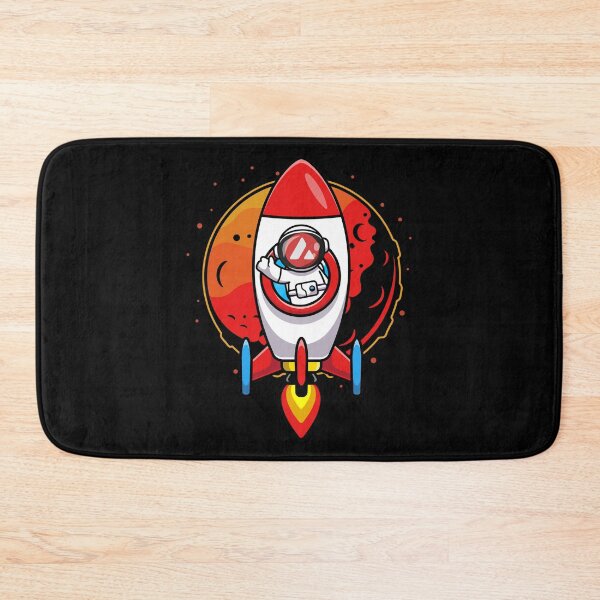 Item preview, Astronaut Rocket Avalanche AVAX Coin To The Moon Crypto Token Cryptocurrency Blockchain Wallet designed and sold by AriellaGross.