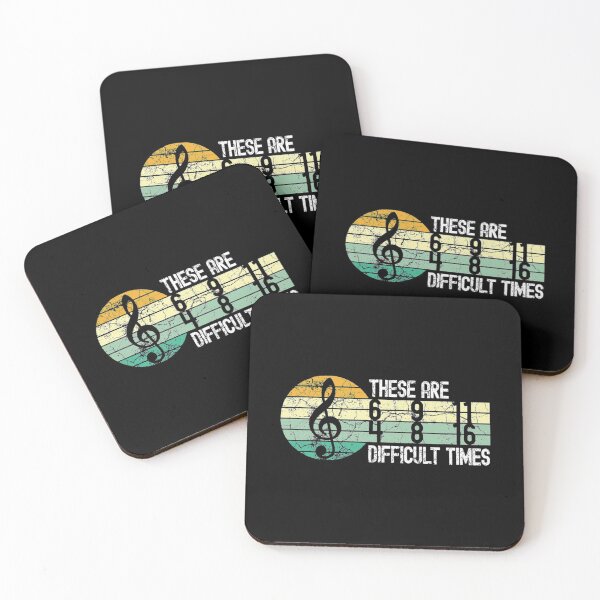 Item preview, These are difficult times music lover musician designed and sold by WhimsyTreeLane.
