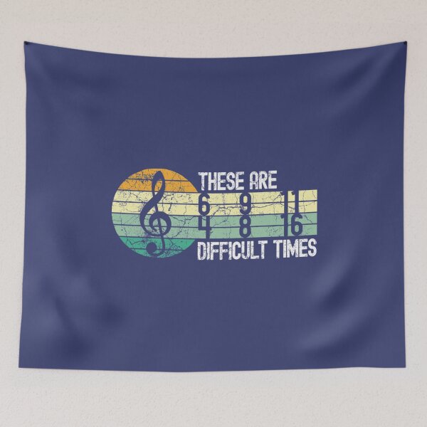 Item preview, These are difficult times music lover musician designed and sold by WhimsyTreeLane.