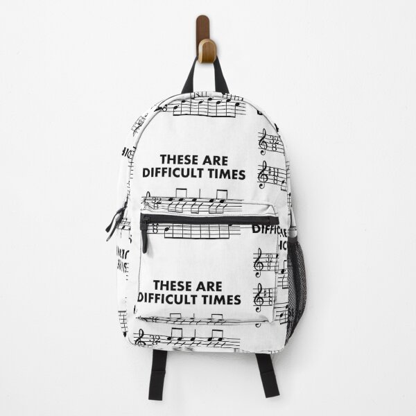 Item preview, These Are Difficult Times Sheet Music Pun Musician Gift With Bars and Treble Clef Trumpet Piano Guitar or Violin designed and sold by WhimsyTreeLane.