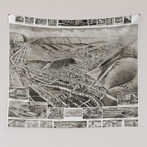 Item preview, Everett - Pennsylvania - 1905 designed and sold by paulrommer.