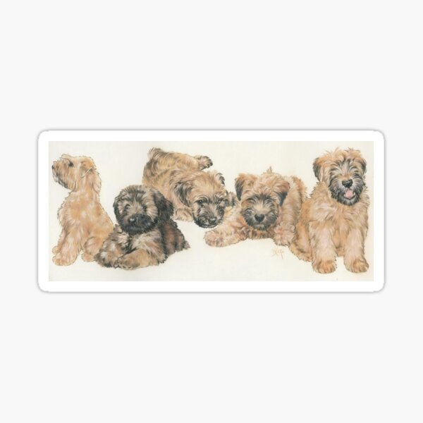 Item preview, Soft-coated Wheaten Terrier Puppies designed and sold by BarbBarcikKeith.