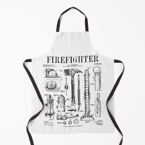 Item preview, Firefighter Fire Department Fireman Vintage Patent Print designed and sold by GrandeDuc.