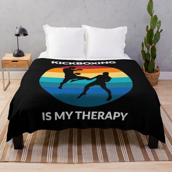 Item preview, Kickboxing Is My Therapy Retro Vintage Sparring  designed and sold by ojdart.