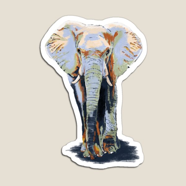 Item preview, Colourful african elephant designed and sold by StudioCarper.