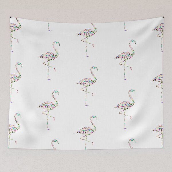 Item preview, Flamingo Colorful Heart designed and sold by WendaxStreet.
