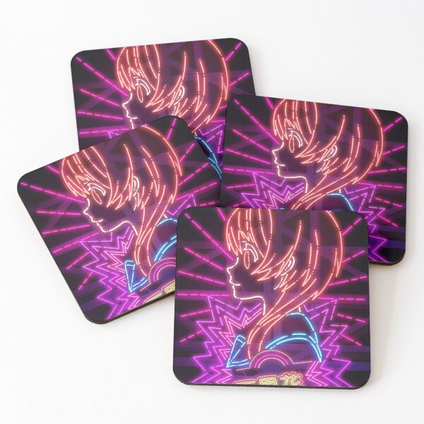 Item preview, Cute Anime School Girl  Neon Art designed and sold by Vectorheroes.