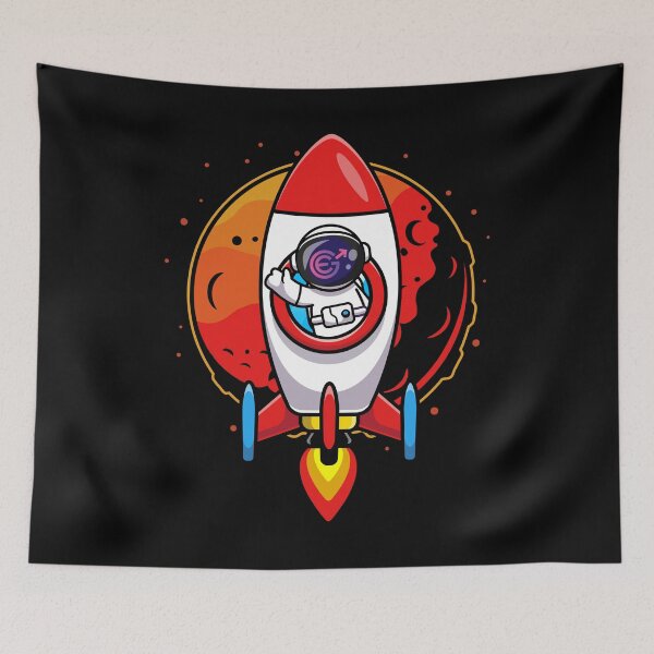 Item preview, Astronaut Rocket Evergrow EGC Coin To The Moon Crypto Token Cryptocurrency Blockchain Wallet designed and sold by AriellaGross.