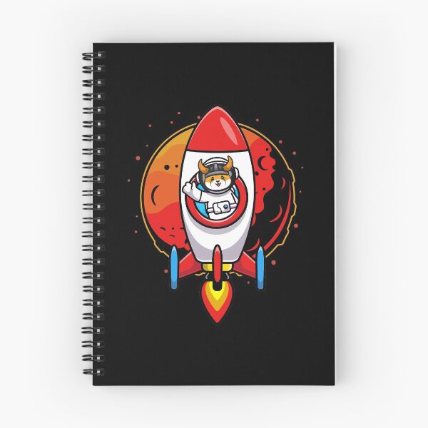 Artikelvorschau, Astronaut Rocket Floki Inu Coin To The Moon Crypto Token Floki Army Cryptocurrency Blockchain Wallet entworfen und verkauft von AriellaGross.