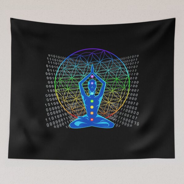 Item preview, Flower of Life Sacred Geometry Chakra Escape designed and sold by Thingoc.
