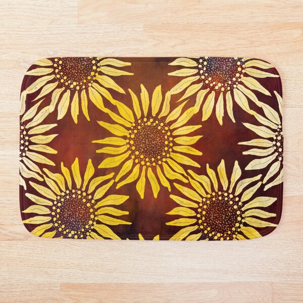 Item preview, Watercolor Sun Flowers - Green Jungle Pattern Design Gift designed and sold by danzoart.