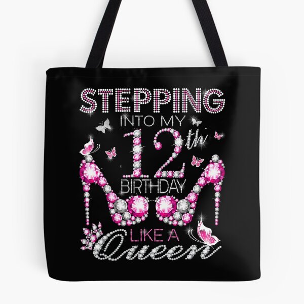 Item preview, Stepping Into My 12th Birthday Like A queen  12th birthday Gift Birthday boss Stepping Into My Birthday gift Like A Boss designed and sold by jojocat90.