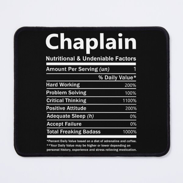 Item preview, Chaplain T Shirt - Nutritional and Undeniable Factors Gift Item Tee designed and sold by oslandefren.