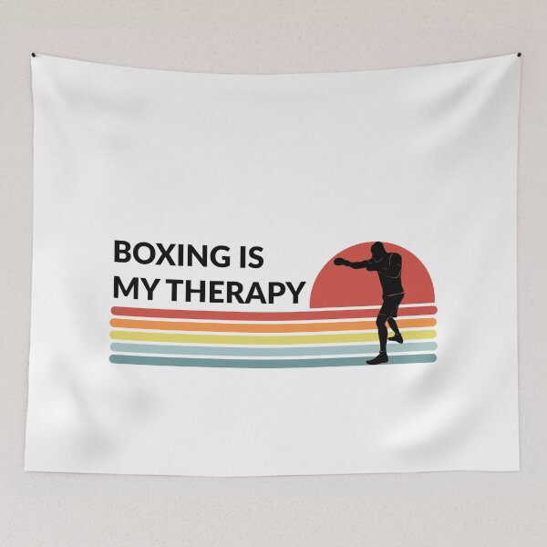 Item preview, Boxing Is My Therapy Retro Vintage  designed and sold by ojdart.