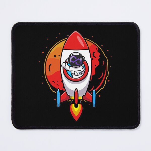 Item preview, Astronaut Rocket Polygon Matic Coin To The Moon Crypto Token Blockchain Cryptocurrency Wallet designed and sold by JaxonBrown.