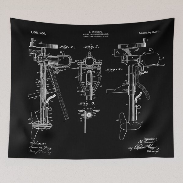 Item preview, Boat Motor Patent 1911 designed and sold by LadyMay Vintage.