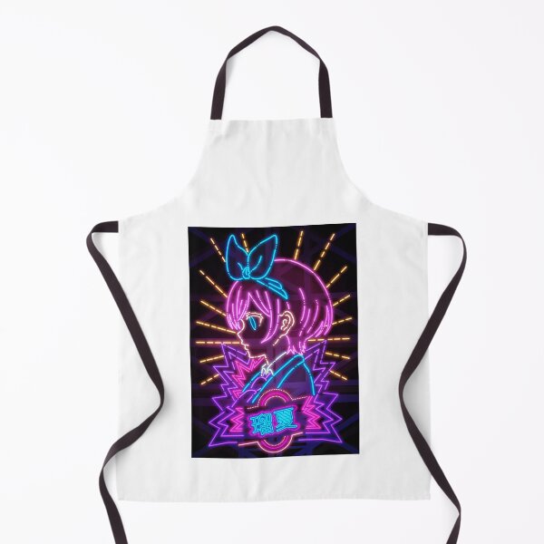 Item preview, The Girl In Blue Bandanna Neon Art designed and sold by Vectorheroes.