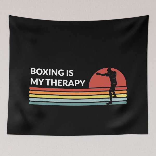 Item preview, Boxing Is My Therapy Retro Vintage  designed and sold by ojdart.