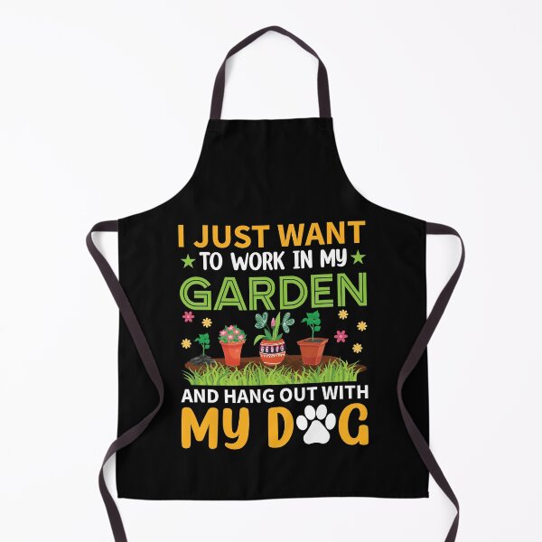 Artikelvorschau, Ich möchte nur in meinem Garten arbeiten und mit meinem Hund abhängen lustig Ich möchte nur in meinem Garten arbeiten und mit meinem Hund abhängen entworfen und verkauft von jojocat90.