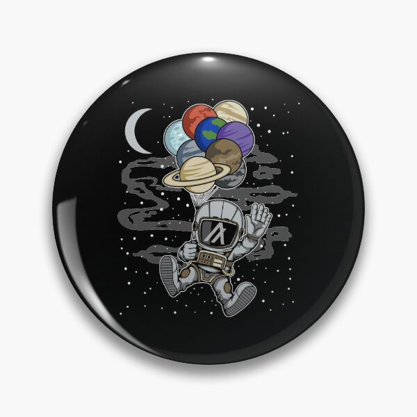 Artikelvorschau, Astronaut Winken Algorand ALGO Coin To The Moon Crypto Token Blockchain Cryptocurrency Wallet entworfen und verkauft von JaxonBrown.