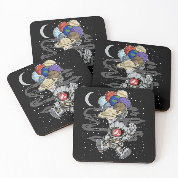 Item preview, Astronaut Waving Avalanche Avax Coin To The Moon Crypto Token Blockchain Cryptocurrency Wallet designed and sold by JaxonBrown.