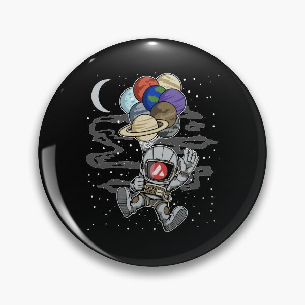 Item preview, Astronaut Waving Avalanche Avax Coin To The Moon Crypto Token Blockchain Cryptocurrency Wallet designed and sold by JaxonBrown.