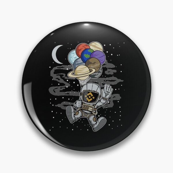 Item preview, Astronaut Waving Binance BNB Coin To The Moon Crypto Token Blockchain Cryptocurrency Wallet designed and sold by JaxonBrown.